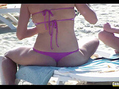Spiaggia, Bikini, Pantaloni tanto stretti che vedi la figa, Guardone