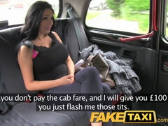 Watch Emily B get her shaved pussy pounded in a fake taxi ride