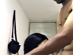 Wife gives a rich blowjob to her husband Deep Throat