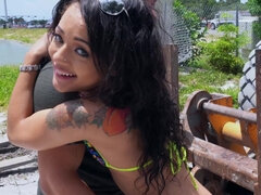 Petite vixen Holly Hendrix gets her asshole destroyed
