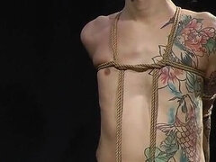 Sadomasoquismo, Amarrada, Dominación, Fetiche, Cuero, Flaco, Tatuaje