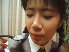 Japanese girls are home economics lessons semen cum swallow