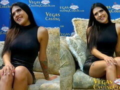 Alice Thunder - Very Cute Latina First Casting In Las Vegas- POV Action -Reverse Cowgirl- More! - Masturbation