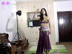 mind-blowing asian stomach Dancing While Tied Up V1