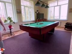 SweetieFox Hard Pussy Fuck and Blowjob with Cumshot in the Billiard Club