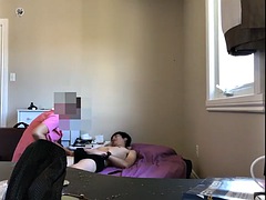 아시안, 큰 음경, 흑갈색 머리, 핸드잡, 하드코어, 마사지