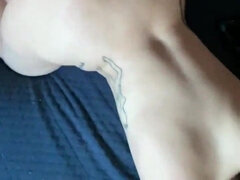 Amateur, Belle grosse femme bgf, Gros cul, Grosse bite, Brunette brune, Queue, En levrette, Pov