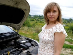 Velika rit, Avto, Ženska, Fetiš, Hd, Zunaj, V javnosti, Solo