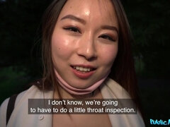 아시안, 아기, 오랄섹스, 돈, 야외의, 보지, 면도된, 젖가슴