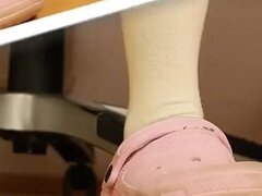 Enthousiasteling, Voeten fetish, Huisgemaakt, Moeder die ik wil neuken, Nylonstof, Panty, Sokken, Alleen