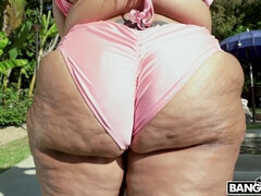 Amerikansk, Stor stjärt, Stora tuttar, Bystig, Fet, Hardcore, Naturliga tuttar, Utomhus
