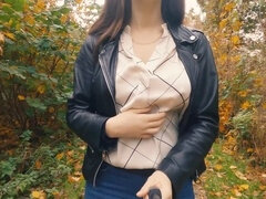 아메리카인, 흑갈색 머리, 잡힌, 밀프