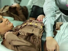 European Babe Gets Messy Gel Massage