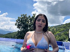 Amateur, Rondelette, Fille latino, Nénés