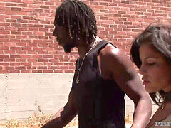 Stor kuk, Svart, Avsugning, Bondage, Brunett, Gapande