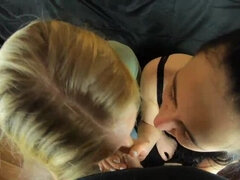 POV Threesome Blowjob - Behind The Scenes