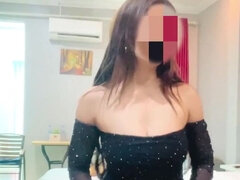 Asiáticoa, Peitos grandes, Feito em casa, Solo chão