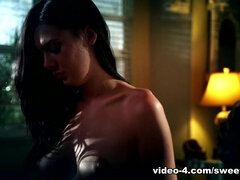 Brunette brune, Plantureuse, Mignonne, Gorge profonde, Queue, Hd, Orgasme, Nénés