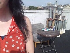 Girls only: Erotic rooftop voyeurism with goth twist