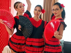 Rumpe, Stor rumpe, Kukk suging, Bakfra, Kjole, Gruppe, Orgie, Barbert