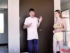 Stepmom Makes Stepson Fuck Stepdaughter As Punishment - Bunny Colby