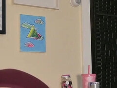 18, Žena, Priateľka, Okuliare, Masturbácia, Z pohľadu účastníka, Sólo, Tetovanie