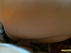 素人, デカ尻, ブロンド, フェラチオ, イく瞬間, 顔射, デブ, ハメ撮り