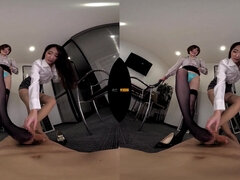 Asiatique, Gros seins, Dingue, Japonaise, Bureau, Plan cul à trois, Pute