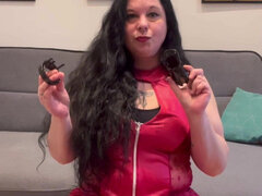 Brunette, Dominerende, Kvinde dominans, Fransk, Ydmidelse, Latex, Ældre kvinde, Pov