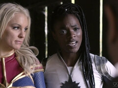 Negro, Rubia, Erótico, Interracial, Lesbiana, Coño, Anilingus, Chorro