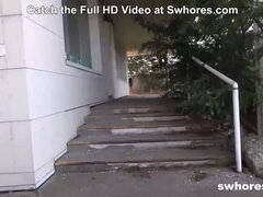 Voiture, En levrette, Doigter, Mamie, De plein air, Prostituée, Public, Maigrichonne