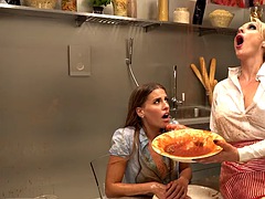 POWER FETISH - Italian Food Fetish For Eveline Dellai - ft. Brittany Bardot