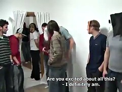 European bitch on the Gangbang