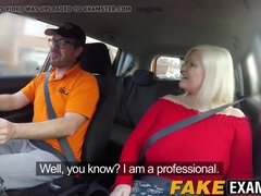Watch this kinky UK MILF bounce on a hard cock in a car driving lesson