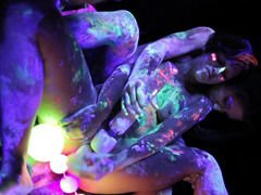 Anal, Store bryster, Gruppe, Lesbisk, Lille kvinde