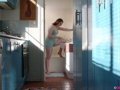 Morena, Óculos, Masturbação, Orgasmo, Raspar depilar, Solo chão