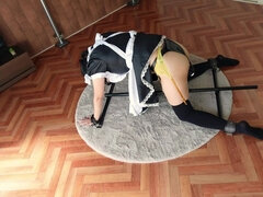 Culo, Bondage sadomaso, Bondage, Fidanzata, Domestica, Orgasmo, Calzini, Vibratore