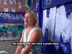Public agent big tits blond lily fun pounded behind teach station