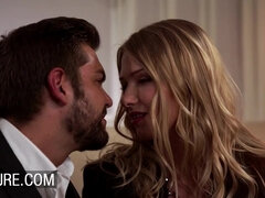 Anal, Blonde, Couple, Gorge profonde, Français, Groupe, Jarretelles, Nénés