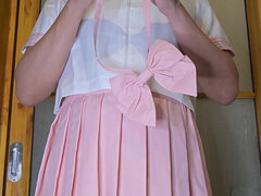 Ázijskej, Vysokoškoláčka, Ladyboy, Uniforma