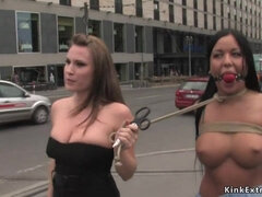 Niewola, Brunetka, Hardcore, Upokorzenie, Mistress, Na wolnym powietrzu, Cycki, Podglądacz