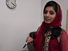 Nadia Ali learns how to handle a bunch of black cocks