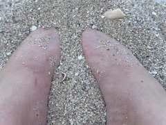 Beach Day Rub My Big Sexy Feet in the Sand
