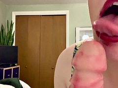 아마추어, 큰 음경, 딜도, 페티쉬, 밀프, 짧은 머리, 혼자, 젖가슴