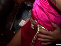 Blonde, Habillées, Dansant, Groupe, Lesbienne, Léchez, Fête, Echangistes