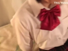 Fine-looking asian huzzy in beautiful cosplay porn