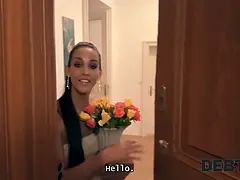 Brunette brune, Tchèque, Hd, Pov, Criant, Nénés