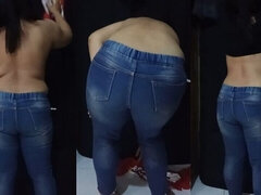 Χοντρή γυναίκα, Χύσιμο, Μαλλιαρός, Σπιτικό, Ινδονησία, Ώριμη