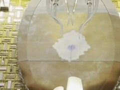 Sexy Girl in the Bathroom Prepares Takes Panties off and Her Girlfriend Visit Her to Spread Her Pussy and Check Her Small Tits