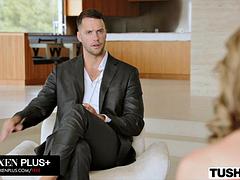 TUSHY Hot Blonde MILF Charlie Forde Squirts Like A Fountain During Anal